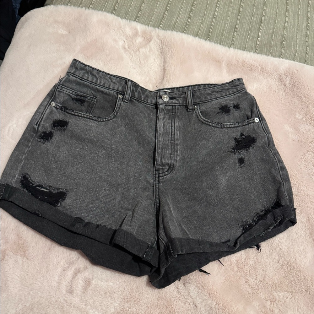 Free people button fly shorts